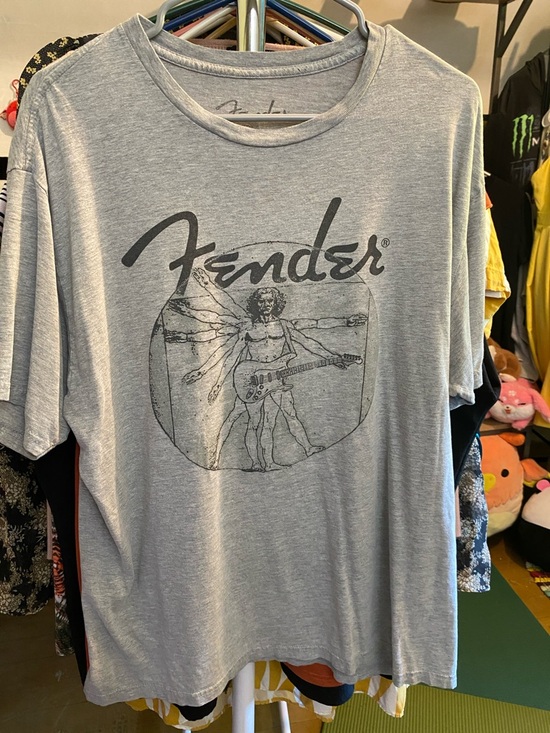 Fender Other - Fender Light Gray Graphic Short Sleeve Tee